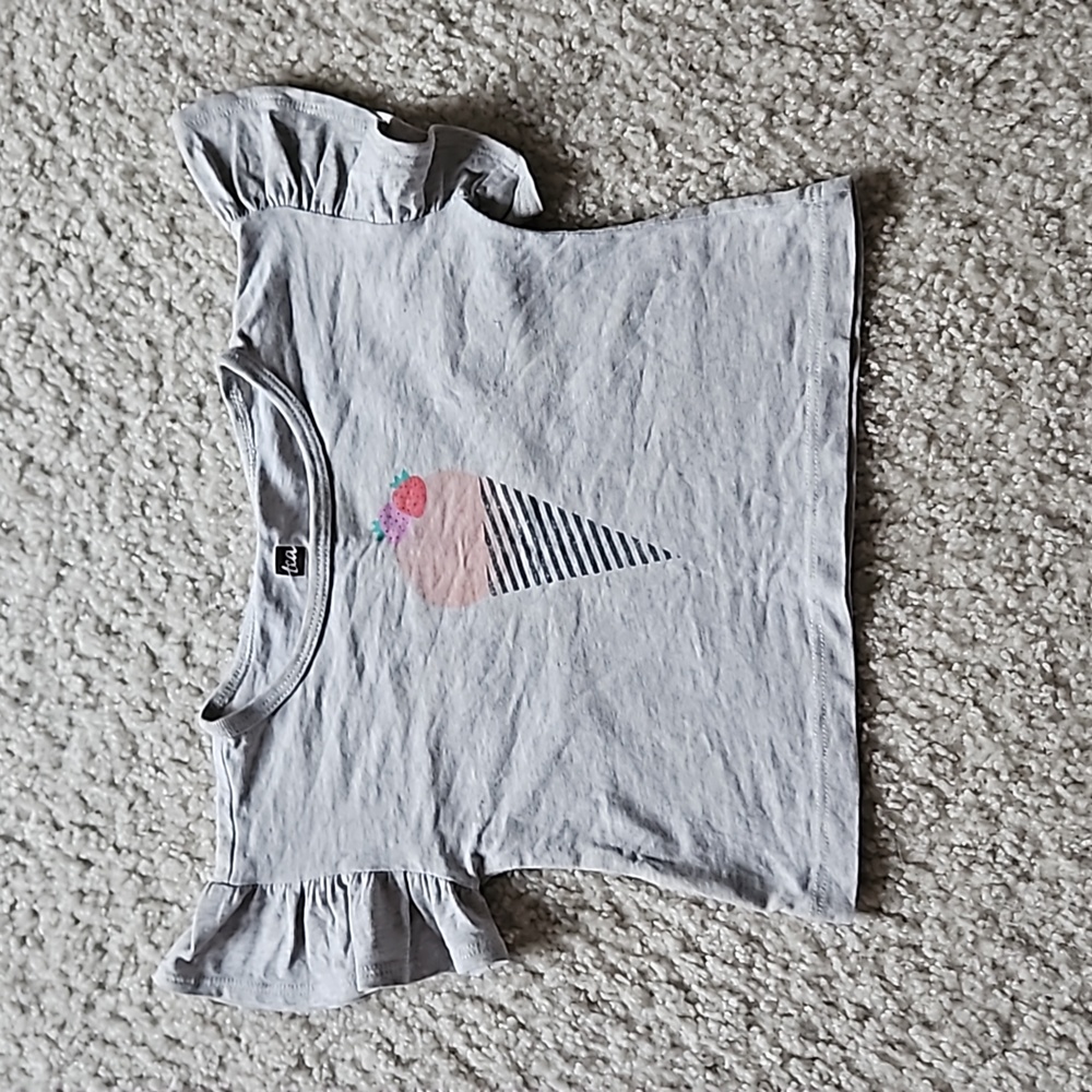 Tea Collection ice cream ruffle tshirt (12-18mo)